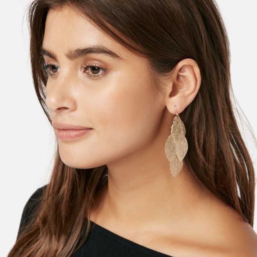 Nwot Feeling Re- Leafed Earrings